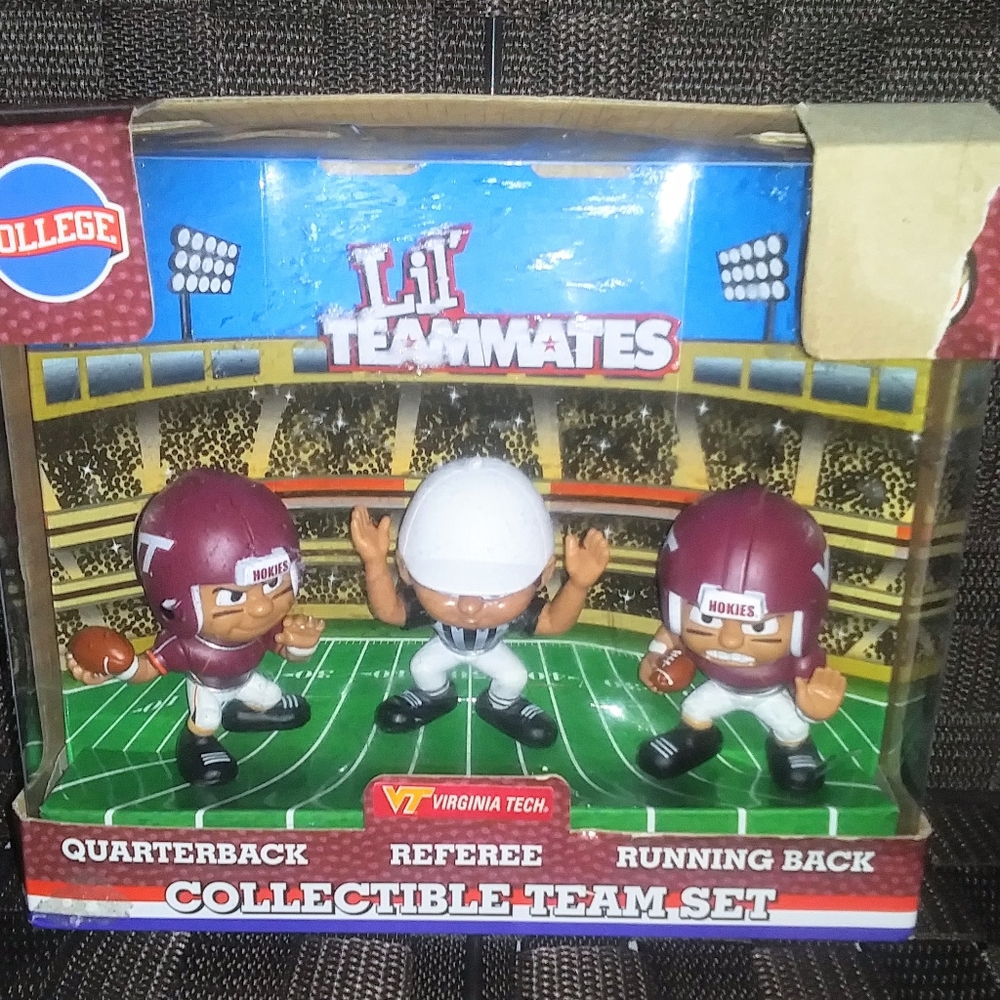 Lil' Teammates College Series Virginia Tech Hokies Collectable Team Set